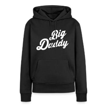 Big daddy - Sweat à capuche Premium bio Femme - noir - Devant - Julia (174cm)