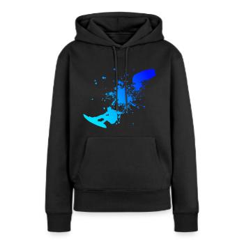 Kitesurf Femmes Kitesurf Kitesurf Kitesurf Kitesurf Kitesurf - Sweat à capuche Premium bio Femme - noir - Devant - Julia (174cm)
