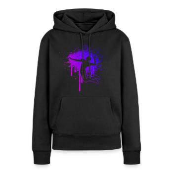Volleyballspieler Volley Beach Volley Volleyball - Frauen Premium Bio Hoodie - Schwarz - Vorne - Julia (174cm)