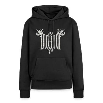 Druide - Sweat à capuche Premium bio Femme - noir - Devant - Julia (174cm)