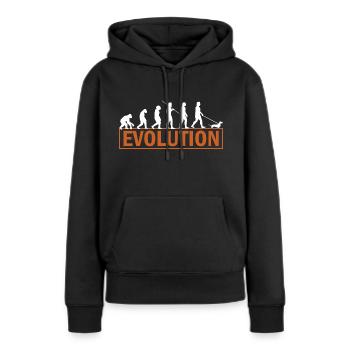 Dachshund Evolution Dachshund Teckel gift idea - Women’s Premium Organic Hoodie - black - Front - Julia (174cm)