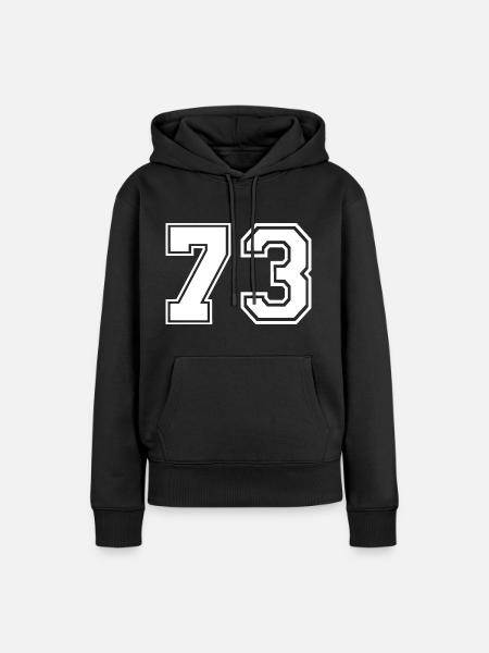 73 - Frauen Premium Bio Hoodie - Schwarz