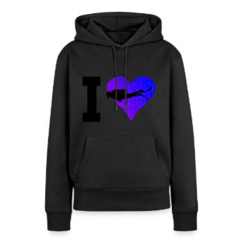 Scuba Diver Scuba Tauchen Scuba Taucher - Frauen Premium Bio Hoodie - Schwarz - Vorne - Julia (174cm)