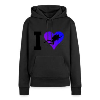 Scuba Tauchen Scuba Taucher Scuba Diver - Frauen Premium Bio Hoodie - Schwarz - Vorne - Julia (174cm)