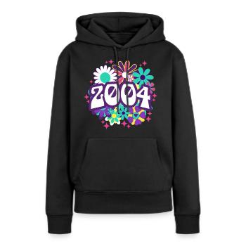 Birthday Party Woman 2004 18-jähriges Jubiläum - Frauen Premium Bio Hoodie - Schwarz - Vorne - Julia (174cm)