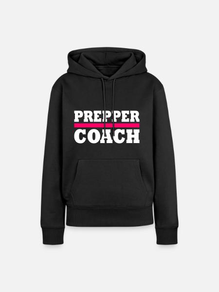 Prepper - Frauen Premium Bio Hoodie - Schwarz