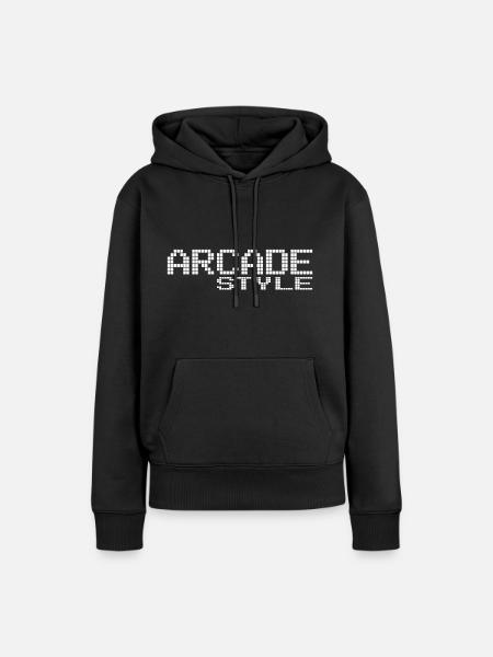 Arcade Style - Frauen Premium Bio Hoodie - Schwarz