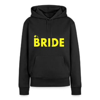 Bride - Frauen Premium Bio Hoodie - Schwarz - Vorne - Julia (174cm)