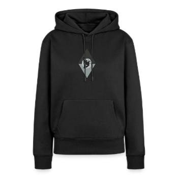 Lazy Chill - Women’s Premium Organic Hoodie - black - Front - Julia (174cm)