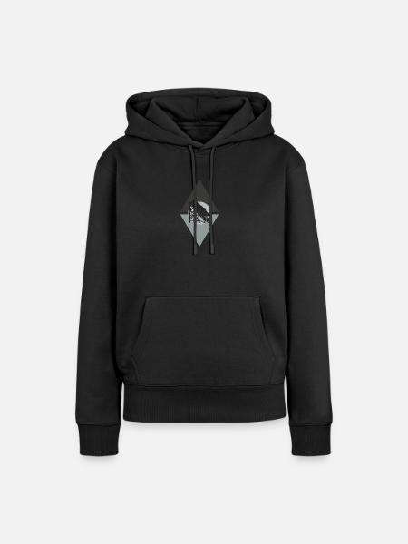 Achterbahn Lukas - Frauen Premium Bio Hoodie - Schwarz