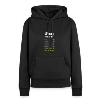Sternzeichen Fische - Frauen Premium Bio Hoodie - Schwarz - Vorne - Julia (174cm)