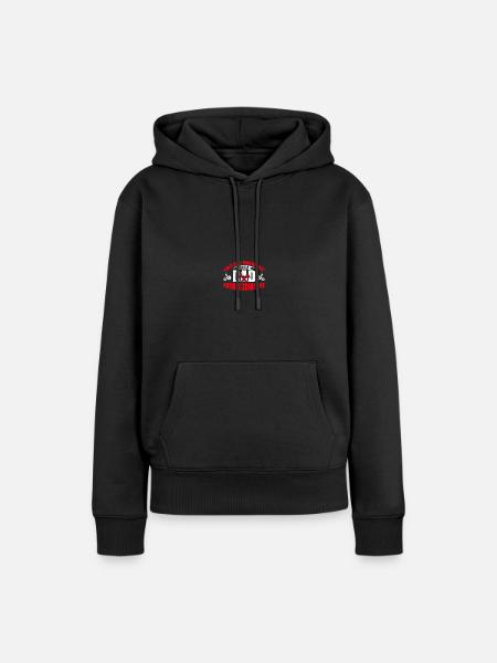 Opérateur CNC mécanicien fraiseuse CNC - Sweat à capuche Premium bio Femme - noir