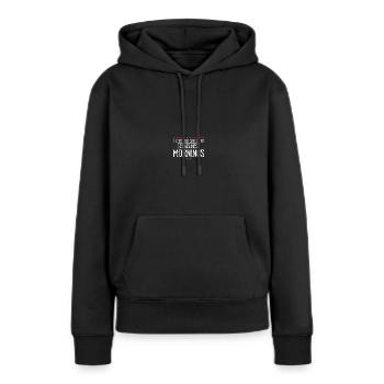 Directeur - Sweat à capuche Premium bio Femme - noir - Devant - Julia (174cm)