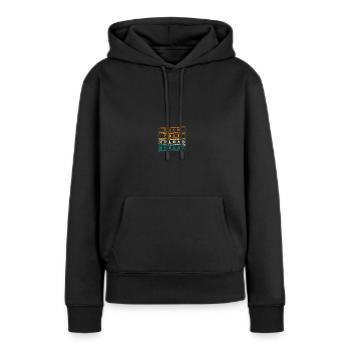 Videograf Filmemacher Filmregisseur Filmemachen - Frauen Premium Bio Hoodie - Schwarz - Vorne - Julia (174cm)