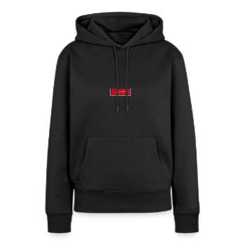 Journée des professionnels de l’administration - Sweat à capuche Premium bio Femme - noir - Devant - Julia (174cm)