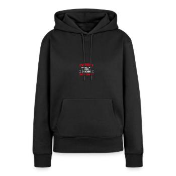 Cross Country Trainer - Frauen Premium Bio Hoodie - Schwarz - Vorne - Julia (174cm)