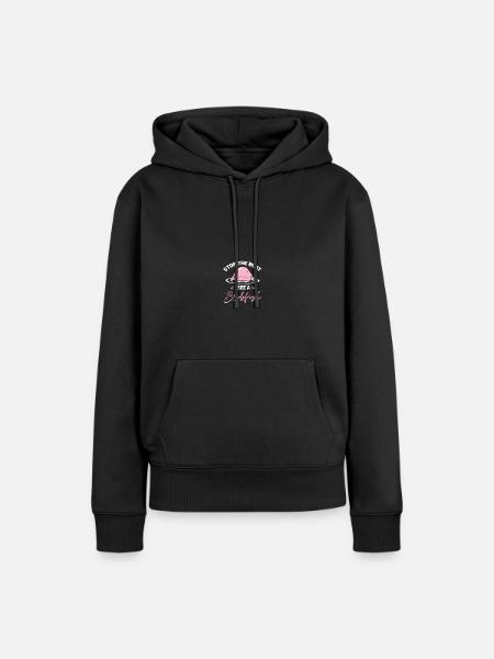 Blob-Fisch Blobfisch - Frauen Premium Bio Hoodie - Schwarz