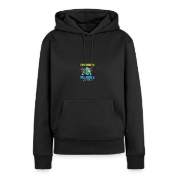 Planificateur de vacances Agence de voyages Agence de voyages - Sweat à capuche Premium bio Femme - noir - Devant - Julia (174cm)