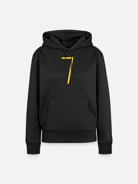 7 - Frauen Premium Bio Hoodie - Schwarz