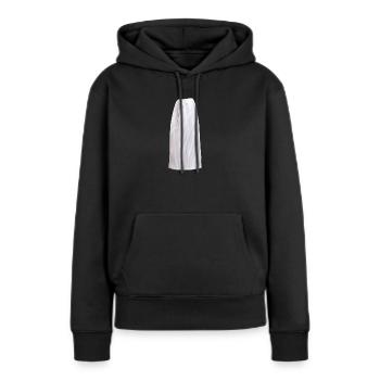 Avocat style - Sweat à capuche Premium bio Femme - noir - Devant - Julia (174cm)