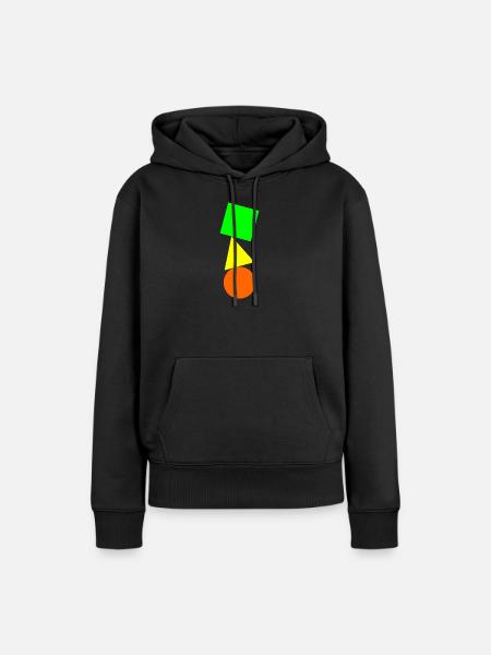 Einfacher Saldo - Frauen Premium Bio Hoodie - Schwarz