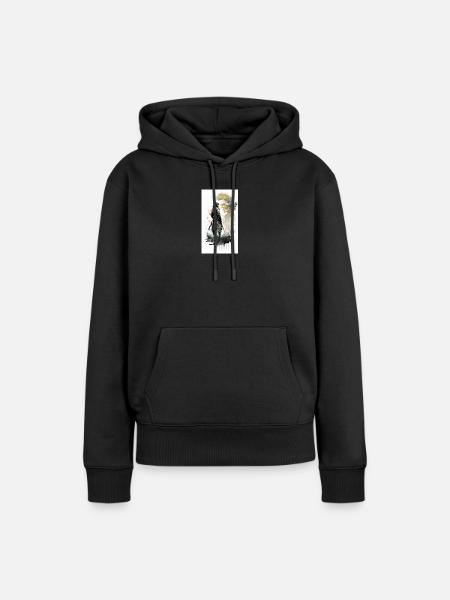Samurai - Frauen Premium Bio Hoodie - Schwarz