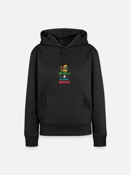 Karnevalskostüm Fasching Karneval - Frauen Premium Bio Hoodie - Schwarz