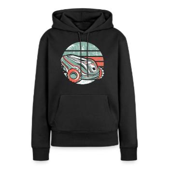 Rasentraktor Rasenroboter Rasenmäher Platzwart - Frauen Premium Bio Hoodie - Schwarz - Vorne - Julia (174cm)
