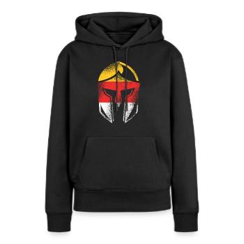 Carinthie Drapeau Nouille de Carinthie Bua Lausbua Cadeau - Sweat à capuche Premium bio Femme - noir - Devant - Julia (174cm)