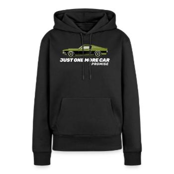 Oldtimer Classic car Geschenk - Frauen Premium Bio Hoodie - Schwarz - Vorne - Julia (174cm)