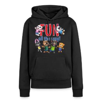 Talking Tom & Friends Fun All The Way! - Frauen Premium Bio Hoodie - Schwarz - Vorne - Julia (174cm)