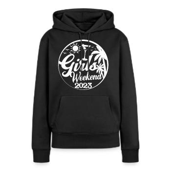 Girls Weekend 2023 Cool Girls Party Trip Vacances - Sweat à capuche Premium bio Femme - noir - Devant - Julia (174cm)
