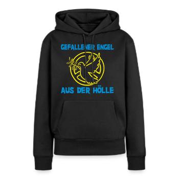 Gefallener Engelaus der Hölle - Frauen Premium Bio Hoodie - Schwarz - Vorne - Julia (174cm)