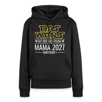 Mama 2027 - Das wars mit der Nachtruhe Babysode 1 - Frauen Premium Bio Hoodie - Schwarz - Vorne - Julia (174cm)