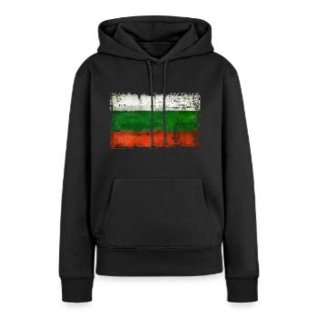 Bulgarie - Bulgarie - Sweat à capuche Premium bio Femme - noir - Devant - Julia (174cm)