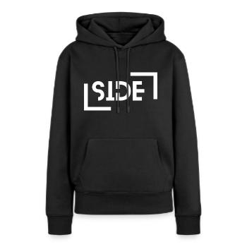 Côté - Sweat à capuche Premium bio Femme - noir - Devant - Julia (174cm)