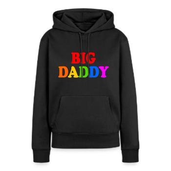 Big daddy - Sweat à capuche Premium bio Femme - noir - Devant - Julia (174cm)