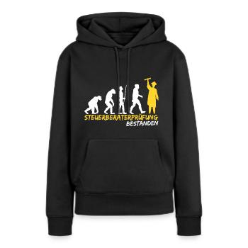 Steuerberater Prüfung bestanden Bestandene Lustig - Frauen Premium Bio Hoodie - Schwarz - Vorne - Julia (174cm)
