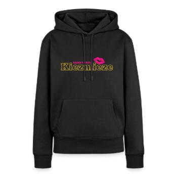 Kiezmieze Sankt Pauli - Frauen Premium Bio Hoodie - Schwarz - Vorne - Julia (174cm)