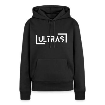 Ultras Fan Pyro Stadium Fan Block Fan Curve Football - Sweat à capuche Premium bio Femme - noir - Devant - Julia (174cm)