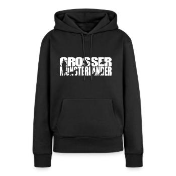 GROSSER MÜNSTERLÄNDER Jagdhund Jagdhunde Wilsigns - Frauen Premium Bio Hoodie - Schwarz - Vorne - Julia (174cm)