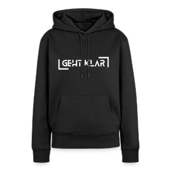 Geht klar Lustig Party lachen - Frauen Premium Bio Hoodie - Schwarz - Vorne - Julia (174cm)