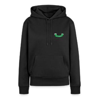 Harry Potter Slytherin Banner Embroidery Design - Women’s Premium Organic Hoodie - black - Front - Julia (174cm)