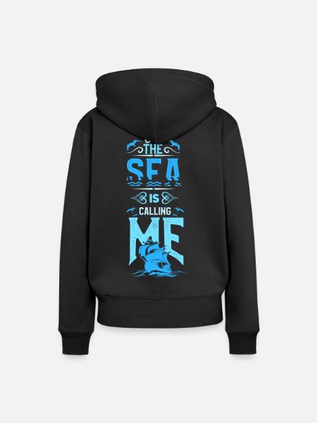 Segeln - Frauen Premium Bio Hoodie - Schwarz