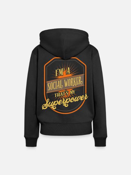 Sozialarbeiter - Frauen Premium Bio Hoodie - Schwarz