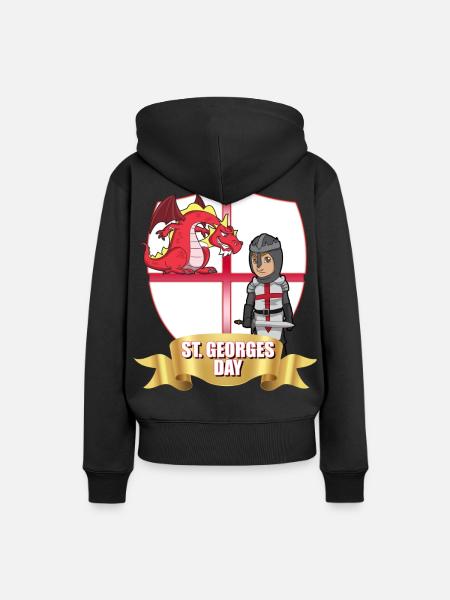 St George Day Dragon Knight - Women’s Premium Organic Hoodie - black