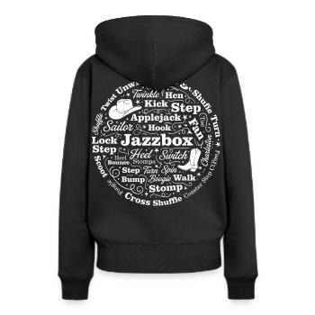 Fan de danse en ligne - Sweat à capuche Premium bio Femme - noir - Dos - Julia (174cm)