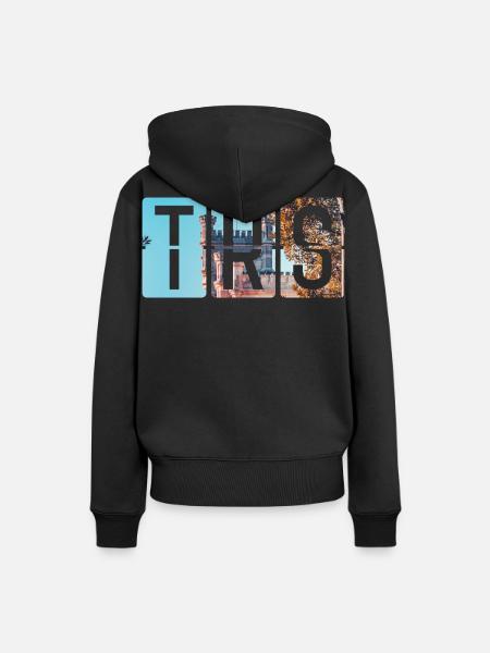 Flughafen Triest TRS - Frauen Premium Bio Hoodie - Schwarz