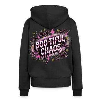 Boo-tiful Chaos Chemise d’Halloween - Sweat à capuche Premium bio Femme - noir - Dos - Julia (174cm)