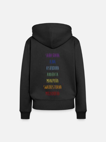 Chakra - Frauen Premium Bio Hoodie - Schwarz